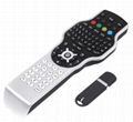 2.4G RF mini wireless keyboard Jogball mouse + IR learning Remote for Smart TV  1