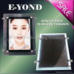 HOT ultra-thin LED Crystal Light Box wall mounting or hanging version