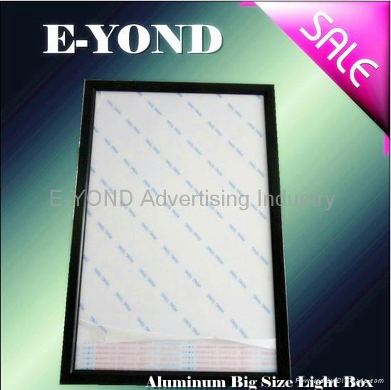 black aluminum frame LED ultrathin slim light box 