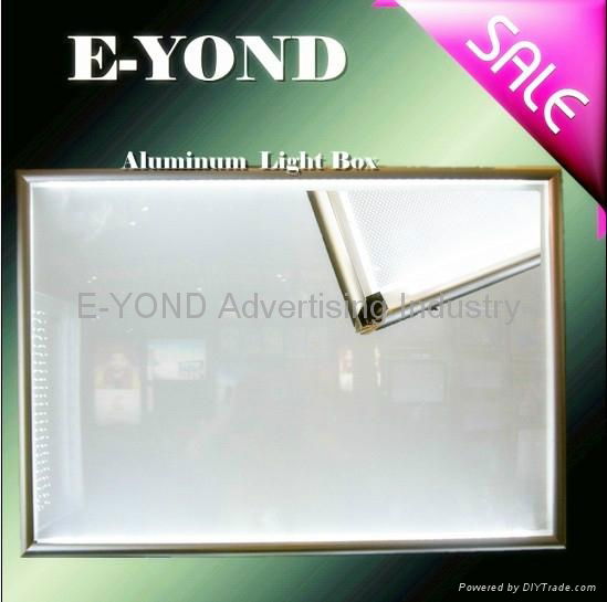 black aluminum frame LED ultrathin slim light box  2