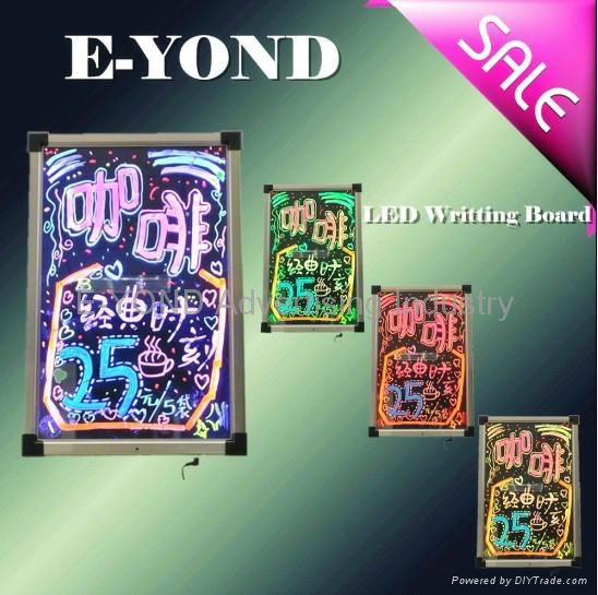 LED single side writing board LED handwriting illuminate fluorescent board 2