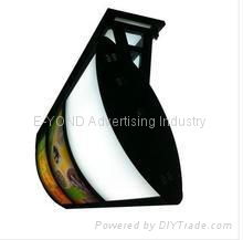 curved shaped menu light box  1