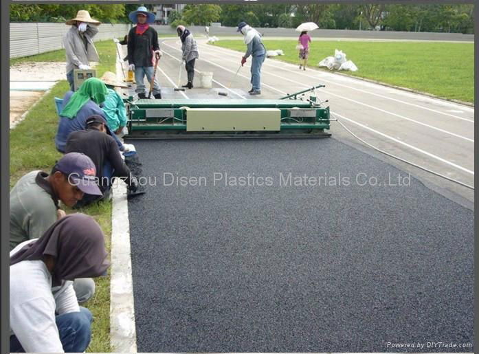 13mm thickness PU rubber running tracks