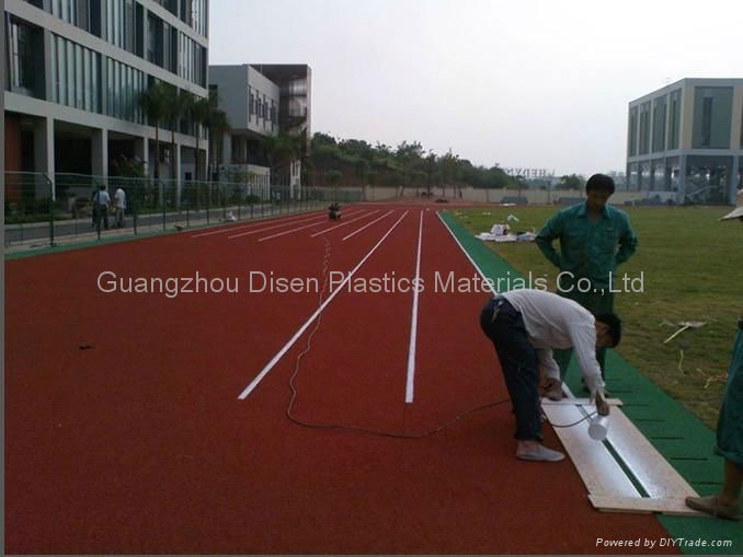 13mm thickness PU rubber running tracks 3