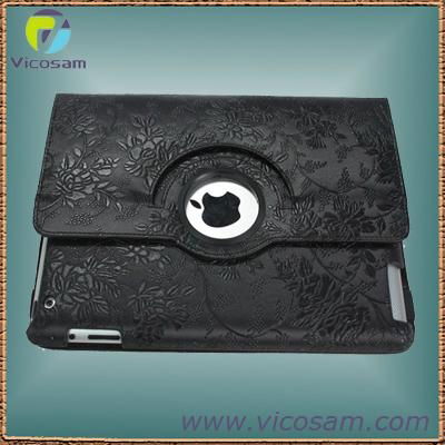 Grape pattern PU case for new ipad