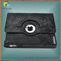 Grape pattern PU case for new ipad 1