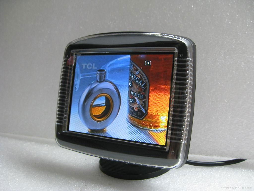 hot and new sell 3.5 inch LCD rearview car monitor screen 2