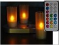 Rechargeable candle set for 3 2