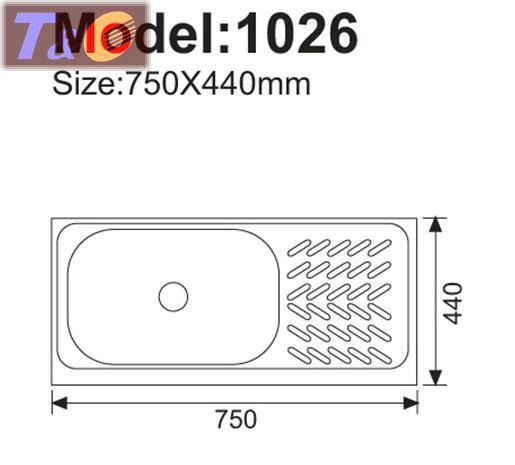 stainless steel laundry sink1026 2