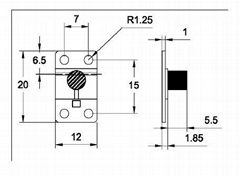 C Band Microstrip isolator uesd in transceiver