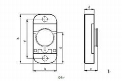 C Band tranmission microstrip isolator