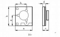 X Band  90°microstrip isolator