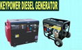 5KVA silent type gasoline power generator for home use