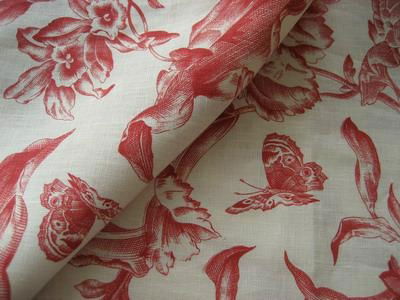 ramie linen cotton blend print cloth 2