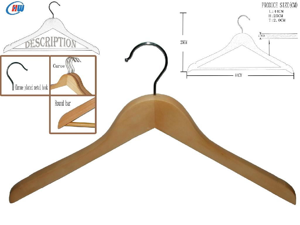 Wooden Hangers (big head) WMC414