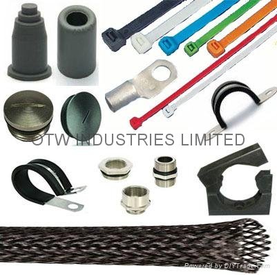 Wiring accessories Cable lugs Cable terminals Polyamide cable ties Cable sleeves