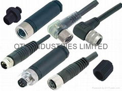 M8 M12 circular sensor connectors Electrical circular connectors M8 panel mounts