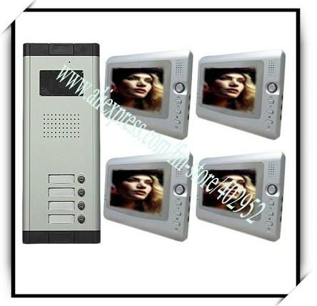 Quality Home security video door bells /doorphone intercom 5