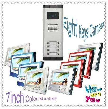 New 8 In1 Multi Unit Video Door Phone Intercom System For Apartments Sf 520 8v8 Sf China Manufacturer Access Control System