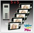 New 8 in1 Multi-unit Video door phone intercom system for apartments 3