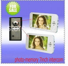  Take photos 7inch color doorphone intercoms for villa