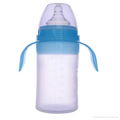 230ml liquid silicone feeding bottle with handle