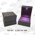 Plastic ring box with LED light 