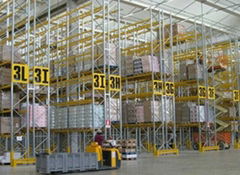 Selective pallet racking