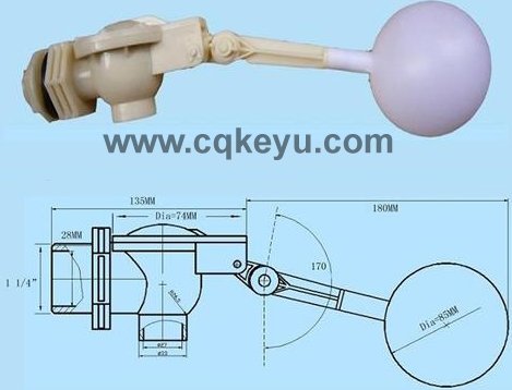 DN32 adjust ball float valve