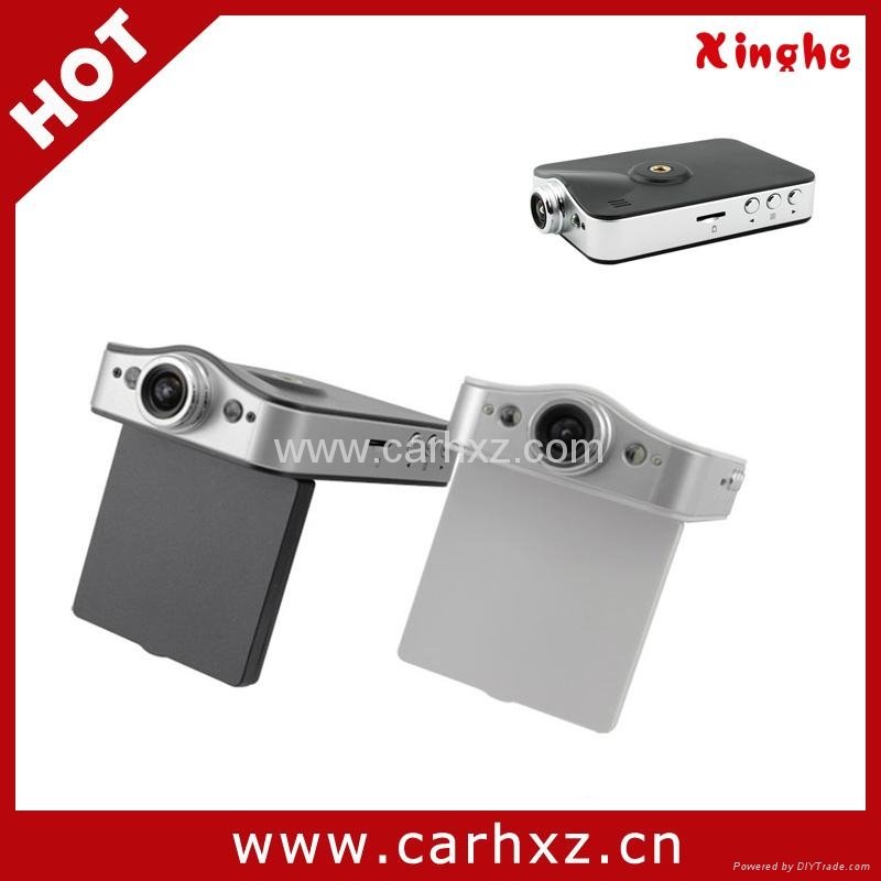 HD720P Dual Camera Car Black Box 140 degree front camera with external VGA lens 2