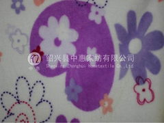 polyester printed coral fleece fabric(jaquard)