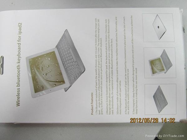 苹果ipad2 ipad3铝合金无线蓝牙键盘 3
