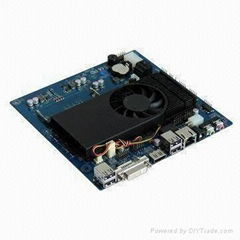 17 x 17cm AMD T48N Mini-ITX Motherboard with 12 to 24V DC Voltage, Supports DVI/