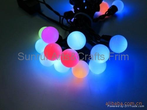 40L LED Christmas lights with frosted balls multi colors110V-230V 