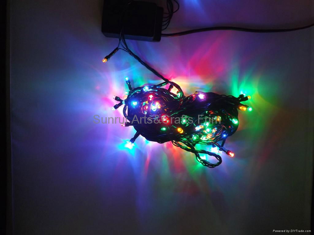 100L LED Christmas lights with controller multi colors110V-230V save-energy 4