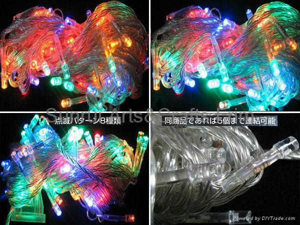 100L LED Christmas lights with controller multi colors110V-230V save-energy 3