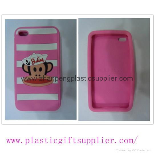 silicone phone case for ipad/iphone4/4s dongguan supplier 