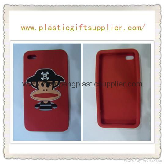 silicone phone case for ipad/iphone4/4s dongguan supplier  3