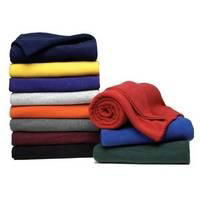 solid polar fleece blanket