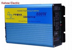 600W/1200W pure sine wave power inverter