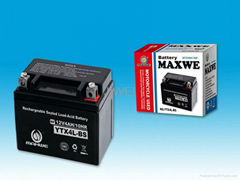 motorcycle battery MAXWE YTX4L-BS（12V4AH）