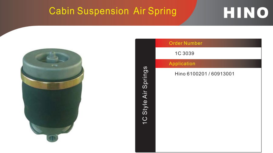 cabin suspension air spring for HINO 4