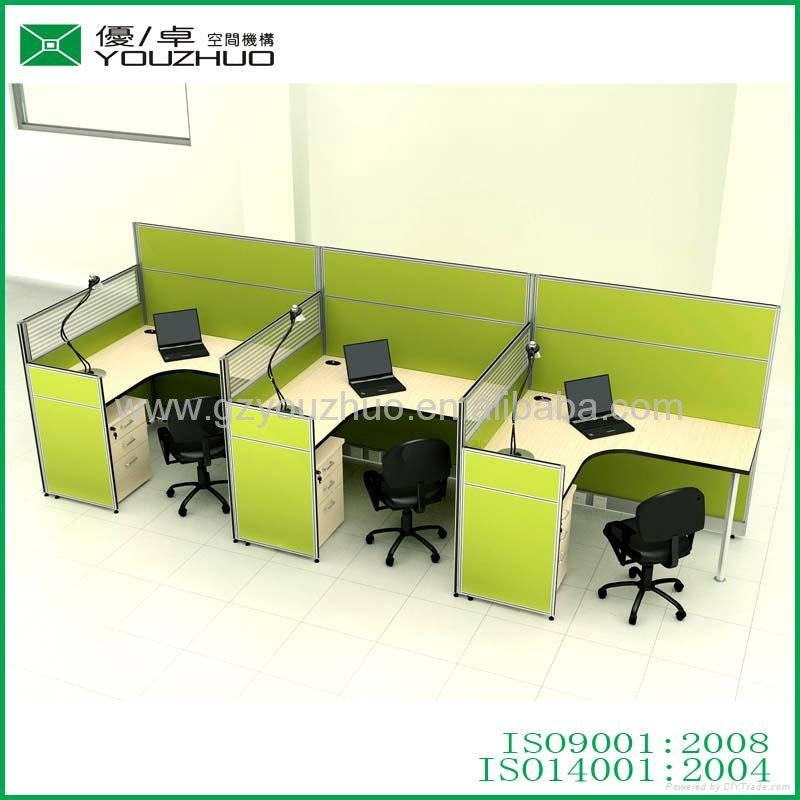 M26 three seats fabric office partition  