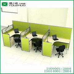 M26 three seats fabric office partition  