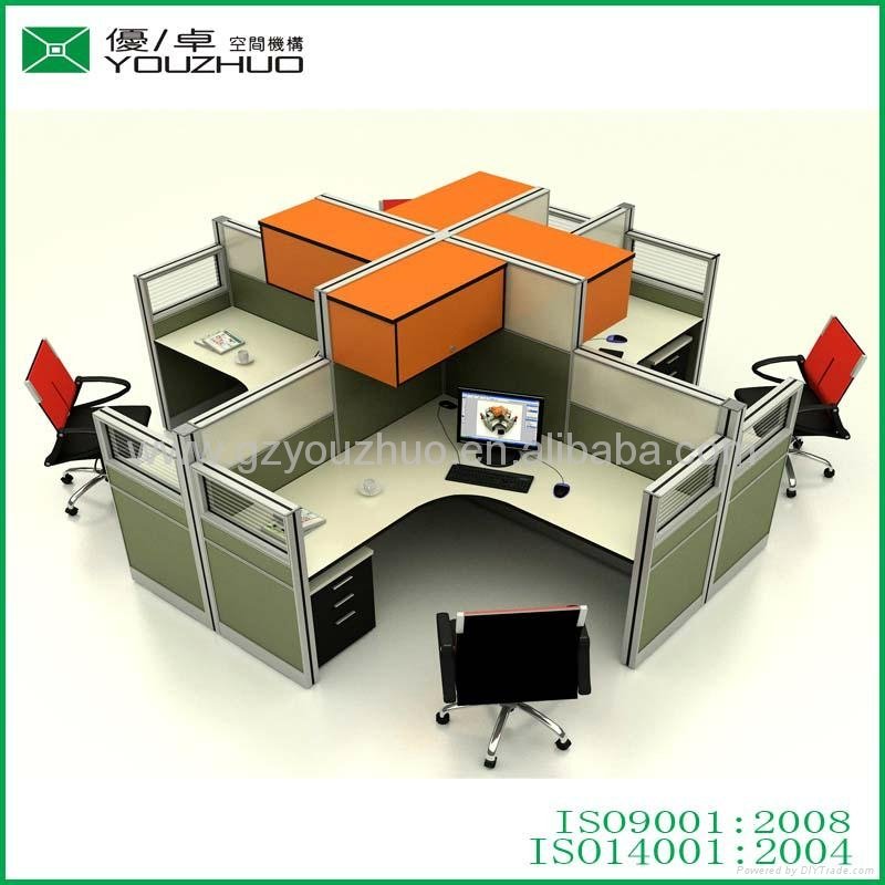 81mm thickness fabric aluminum office workstation office partition  