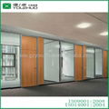 V828-8 Morden Fixed High Decorative Glass Partition Wall with Panel  1