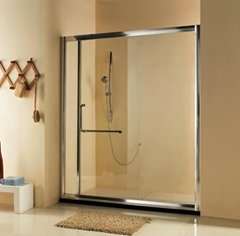 Single sliding shower door with 8mm glass