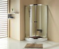 Square double sliding shower enclosure 1