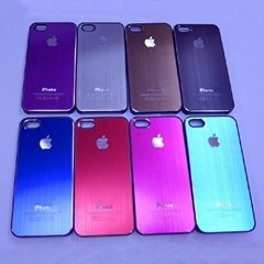 Brushed metal mobile phone case for iphone 5,made fo hard plastic