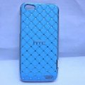 mobile phone protective case for HTC One V,with rhinestone inlaid 